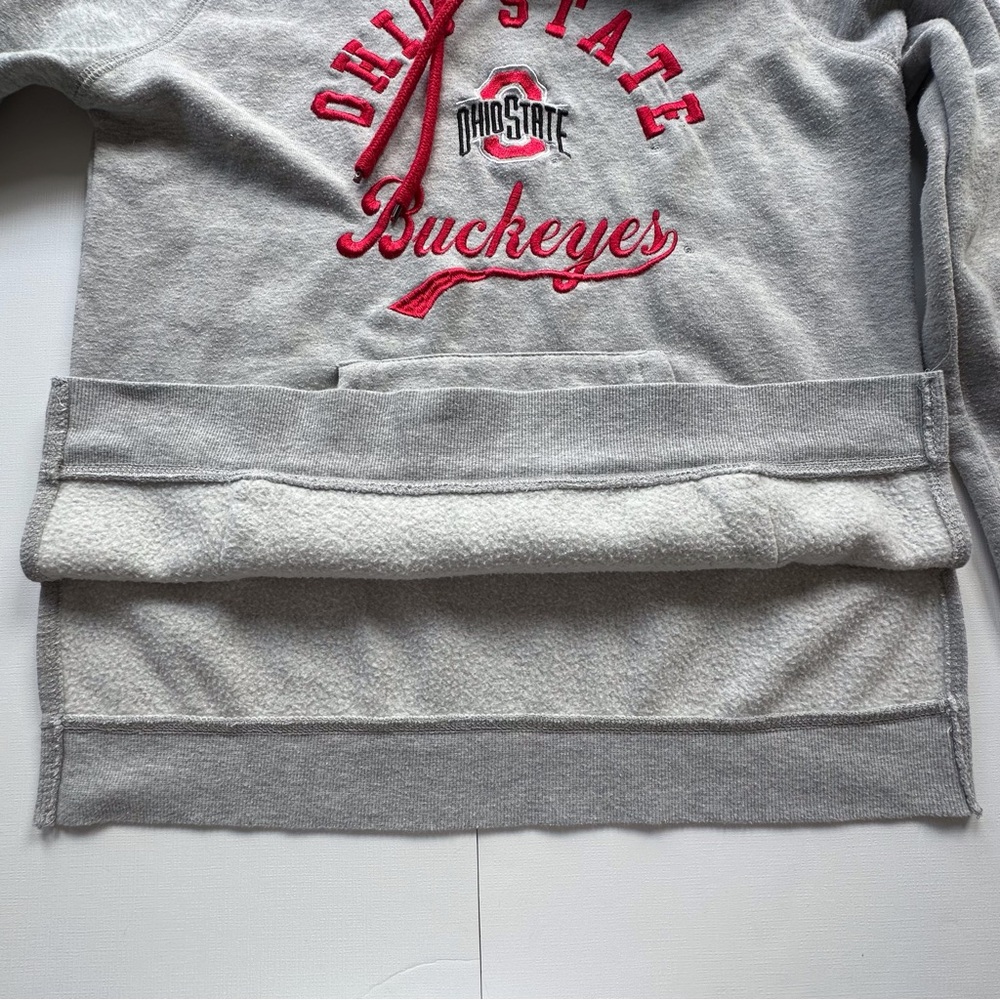 Colosseum Red‎ & Gray Women's Ohio State Buckeyes Logo Hoodie Women’s Small - Picture 5 of 11